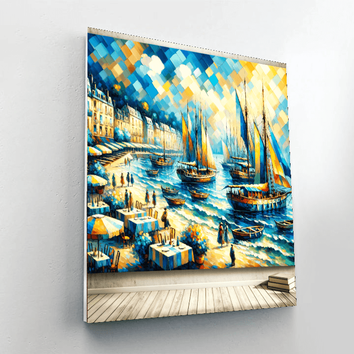 Charming Harbor View Painting By Numbers Kit
