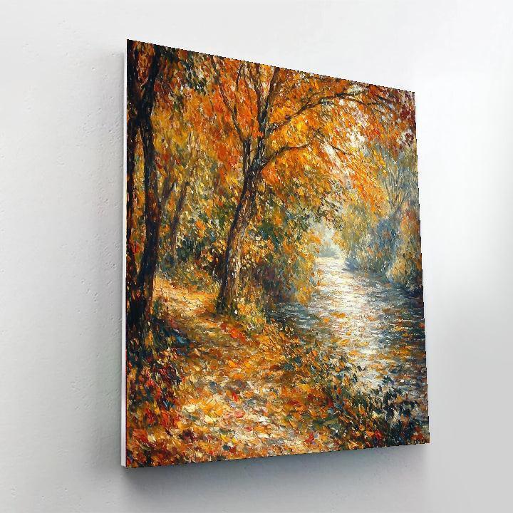 Renoir Inspired Rays Of Autumn Light  Painting By Numbers Kit