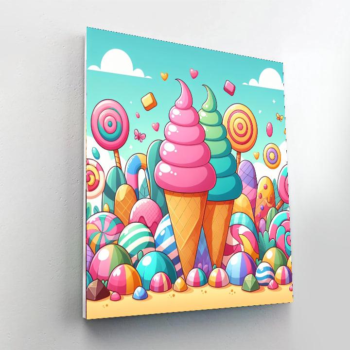 Ice Cream Wonderland Paint By Number