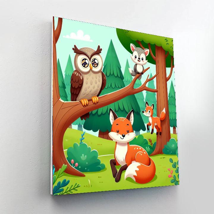 Adventures Of The Forest Friends Numbered Painting Kits