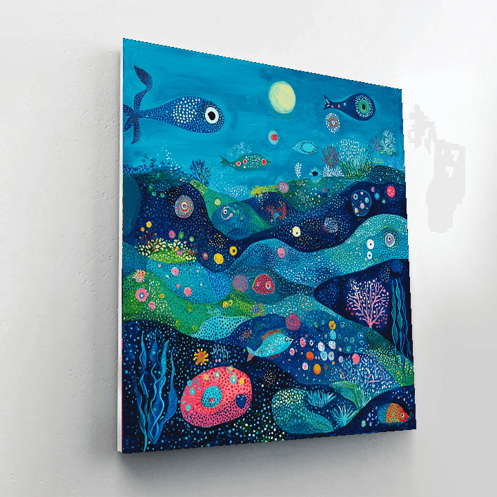Miro Inspired Surreal Underwater World Paint By Numbers Kits