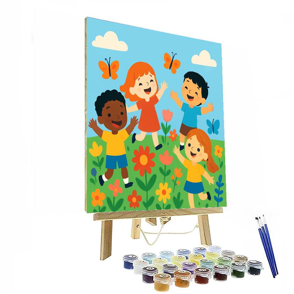 Wildflower Meadow Frolic Paint By Number