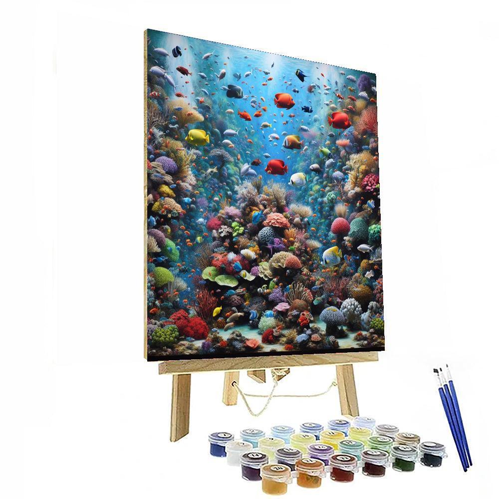 Radiant Tropical Reef Paint By Number