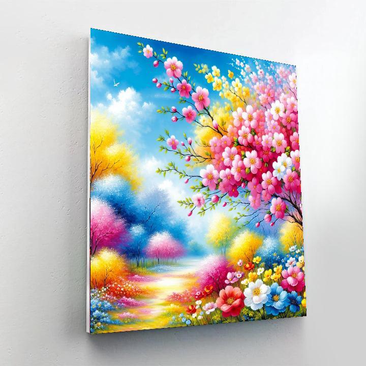 Blossoming Spring Jubilee Paint By Numbers Art