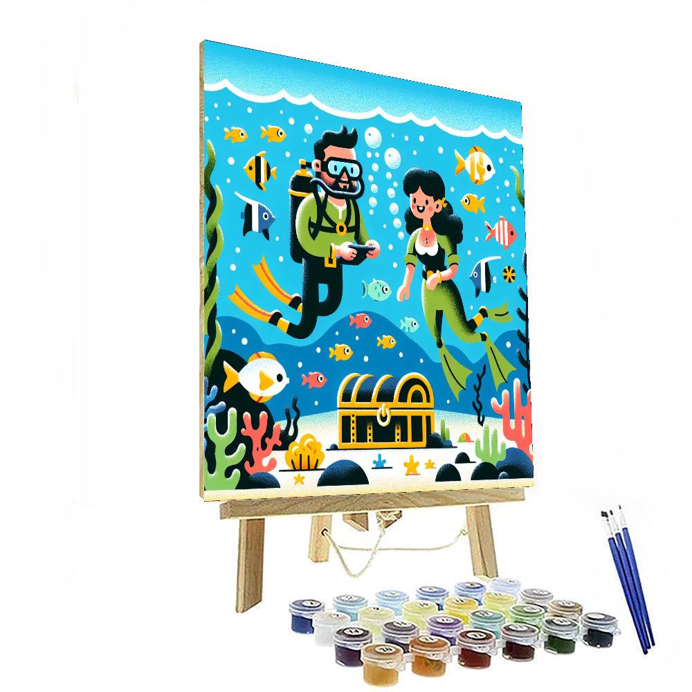 Deep Sea Diving Adventure DIY Paint By Numbers