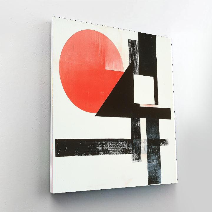 Kazimir Malevich Inspired Symphonic Abstraction  Paint By Color