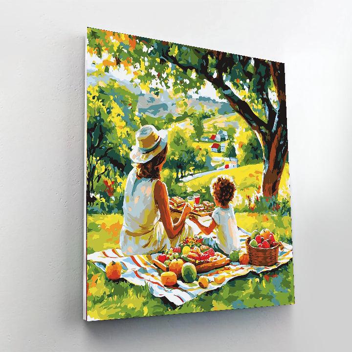 Family Picnic DIY Paint By Numbers
