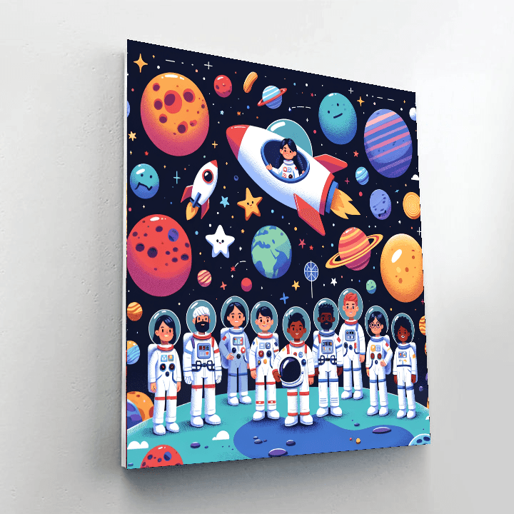 Space Explorer's Voyage Painting By Numbers Kit
