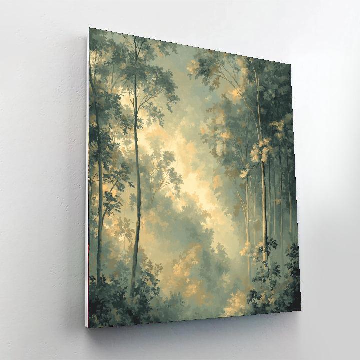 Leonardo Da Vinci Inspired Silent Forest Echoes  Paint By Numbers Art