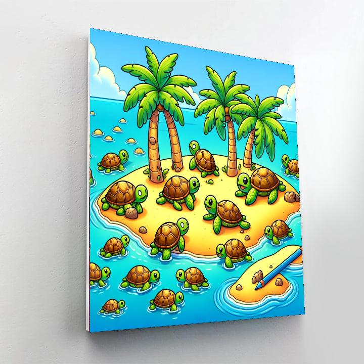 Turtle Island Expedition Paint By Numbers