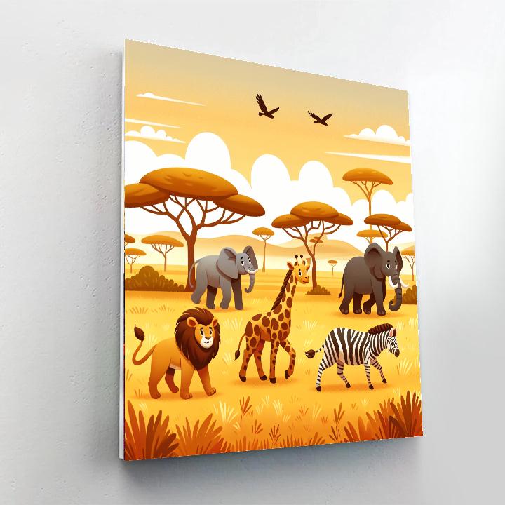 Wild Safari Wonders Paint By Color