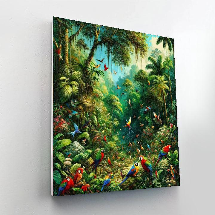 Tropical Rainforest Symphony Painting By Numbers Kit