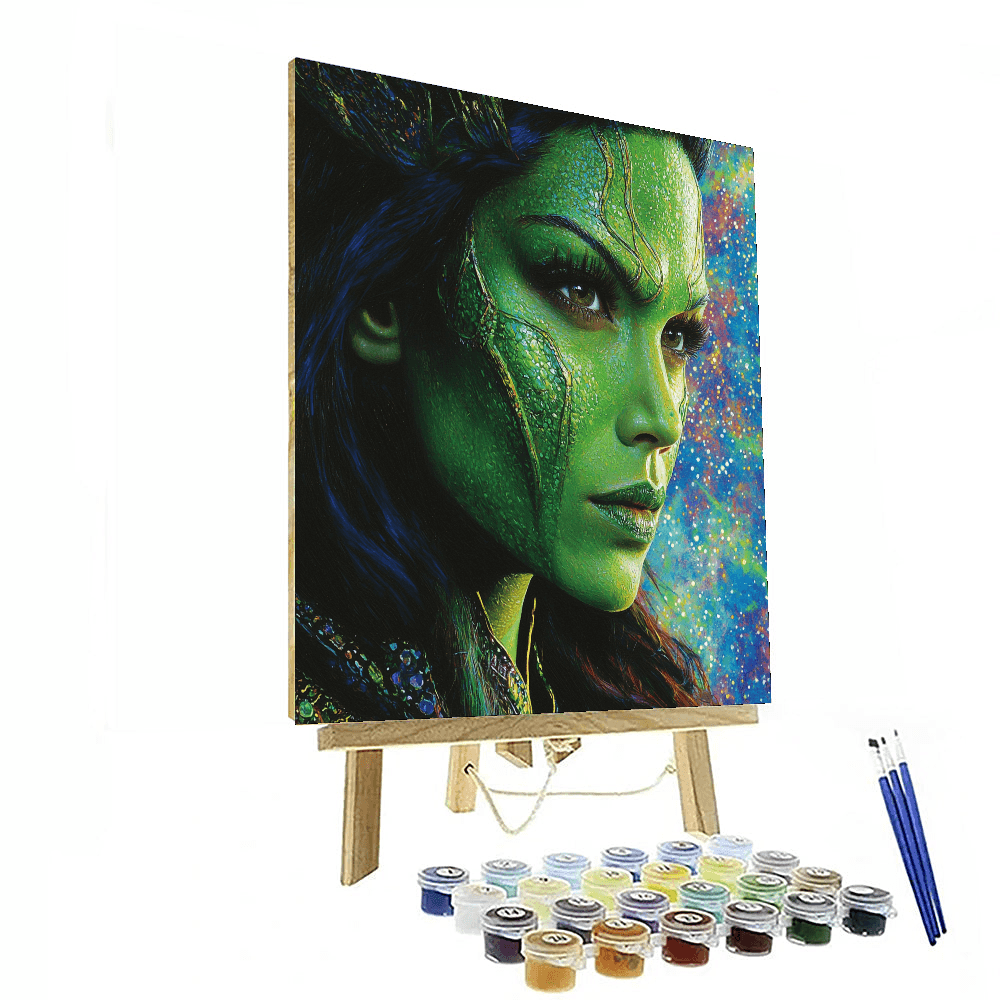 Zoë Saldana: A Cosmic Adventure As Gamora Paint By Color