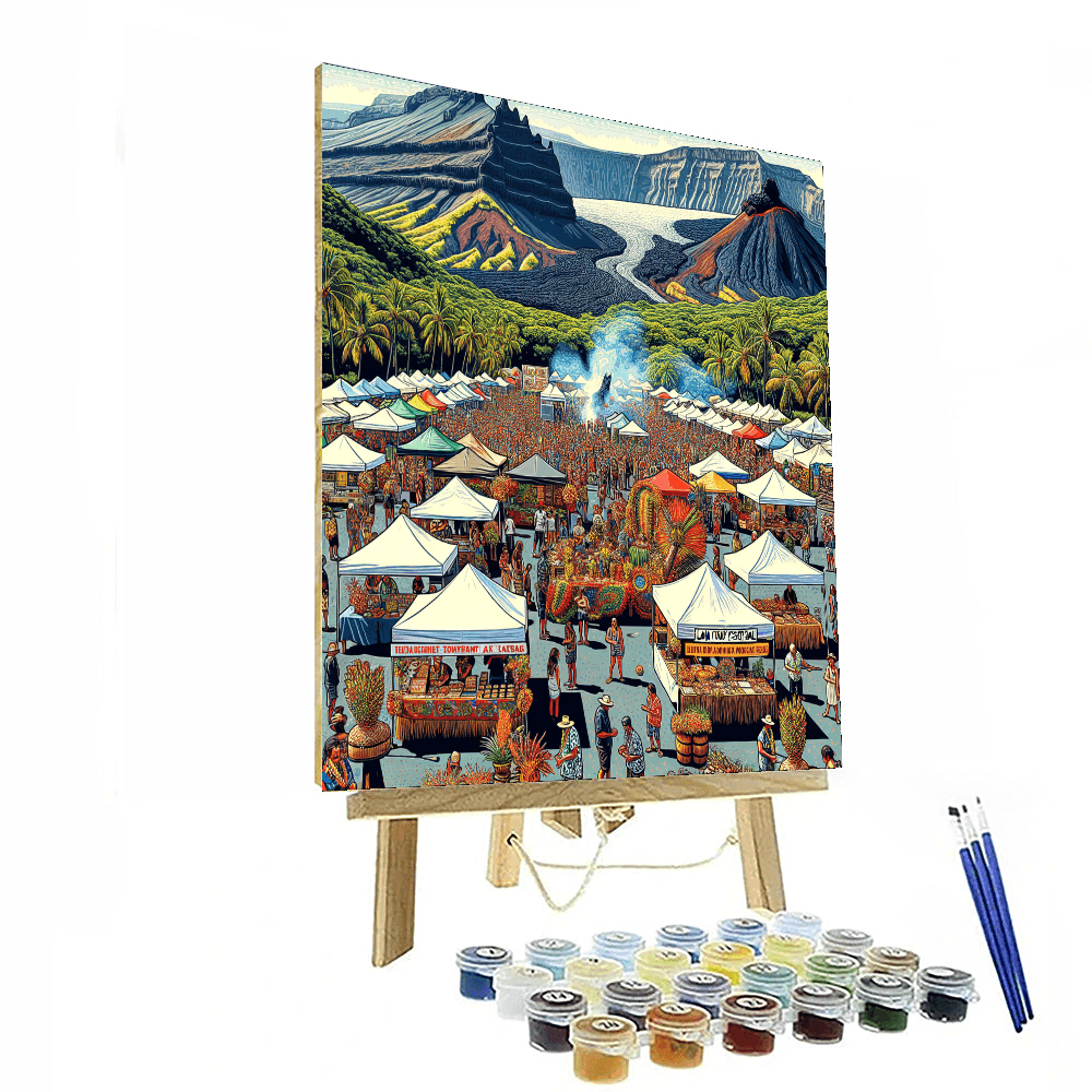 Pahoa Lava Flow Festival DIY Paint By Numbers