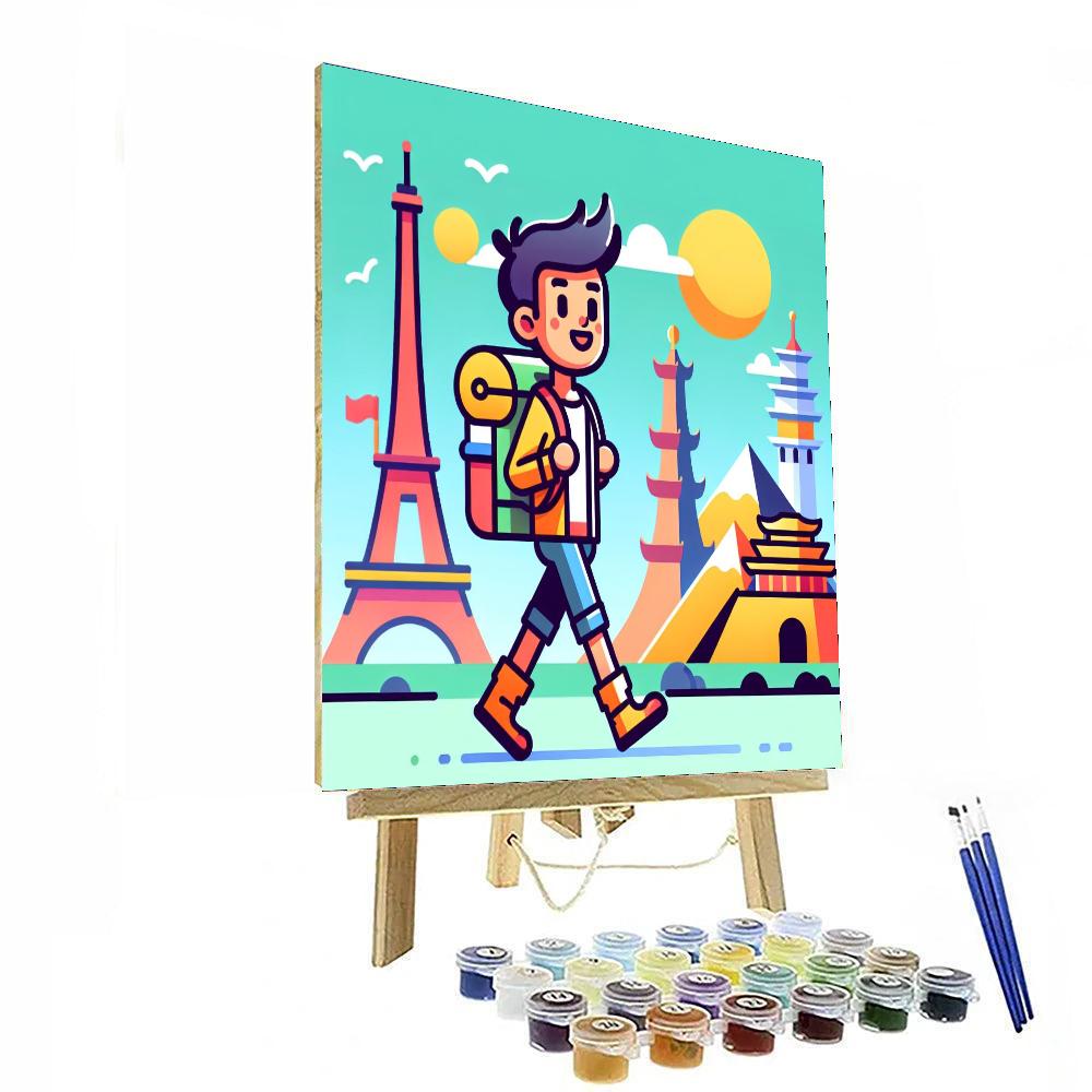 World Traveler Adventure Painting By Numbers Kit