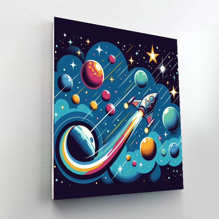 Galactic Quest For The Stars Painting Number Kit