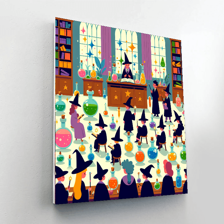 Whimsical Wizard School Paint By Numbers Kits