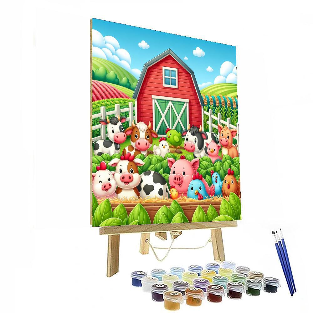 Charming Farm Fun Paint By Number