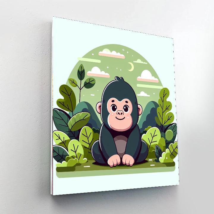 Gentle Gorilla Paint By Color