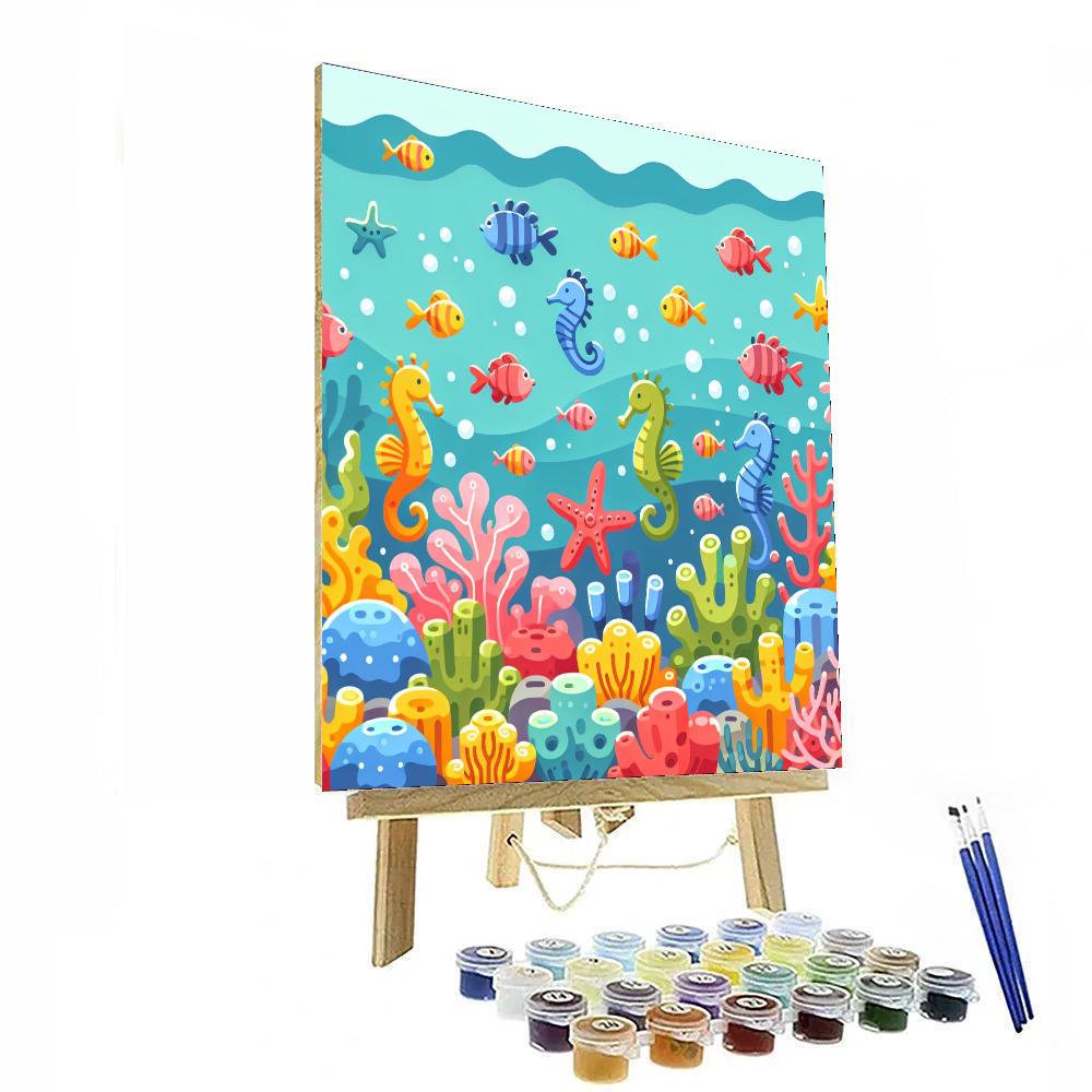 Ocean's Magical Depths Paint By Numbers Art