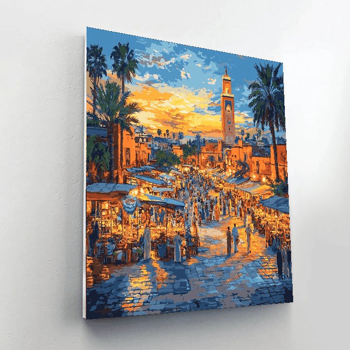 Djemaa El-fna DIY Paint By Numbers