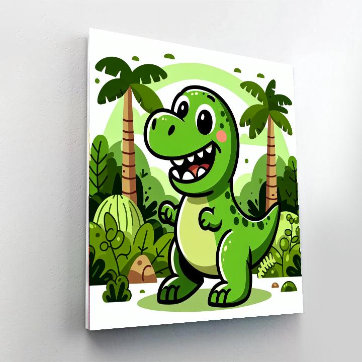 Mighty Mini T-rex Paint By Numbers Kits