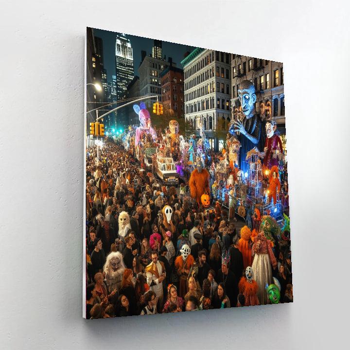 Halloween Parade - New York City Number Painting
