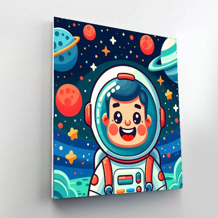 Joyful Astronaut Paint By Numbers Kits