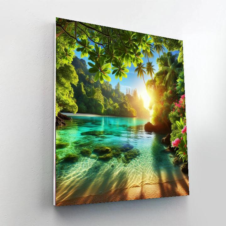 Tropical Oasis Harmony Paint By Numbers Kits