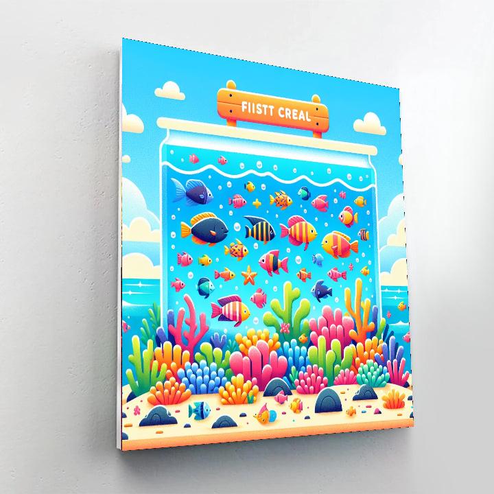 Colorful Aquarium DIY Paint By Numbers