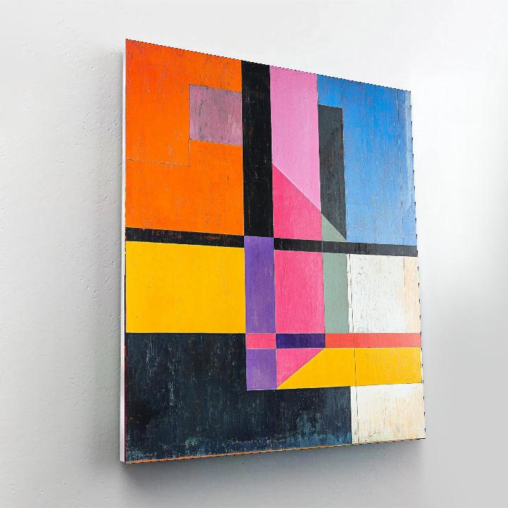 Kazimir Malevich Inspired Contrast Of Space  Paint By Color