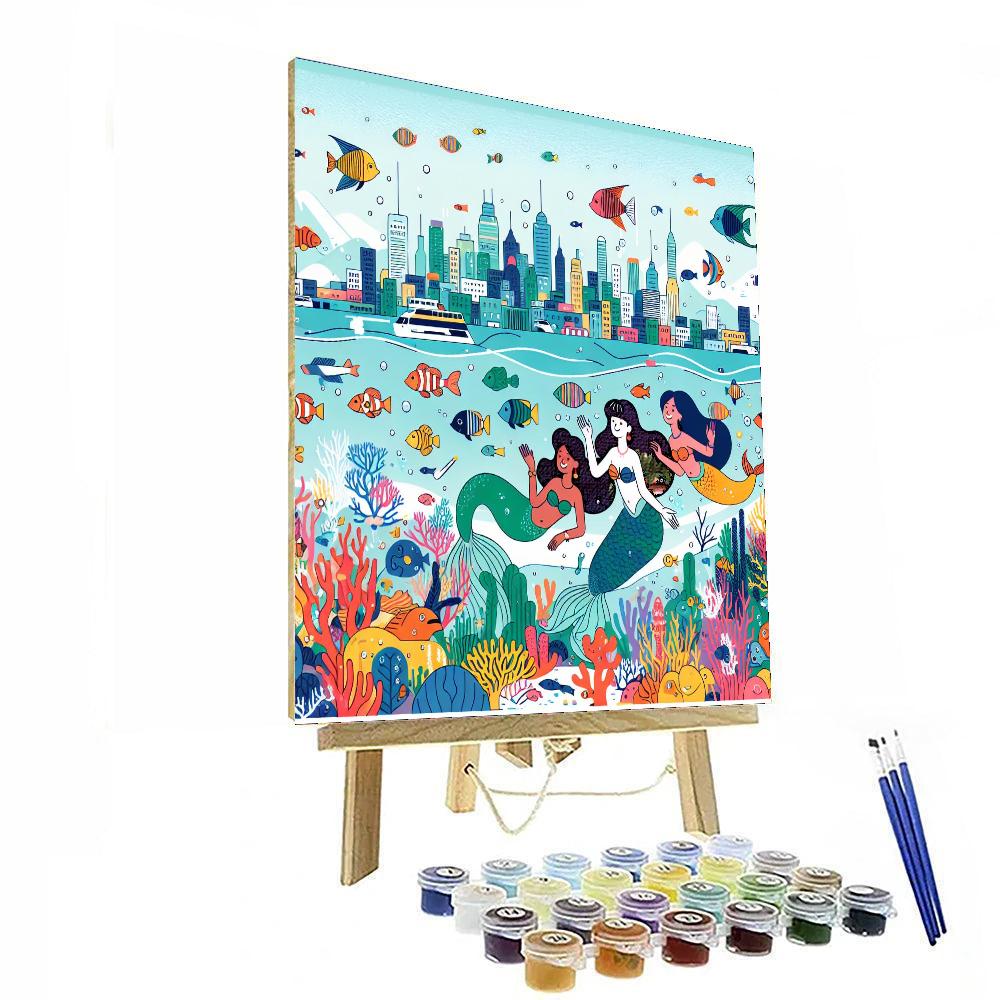 Underwater Mermaid Realm Numbered Painting Kits