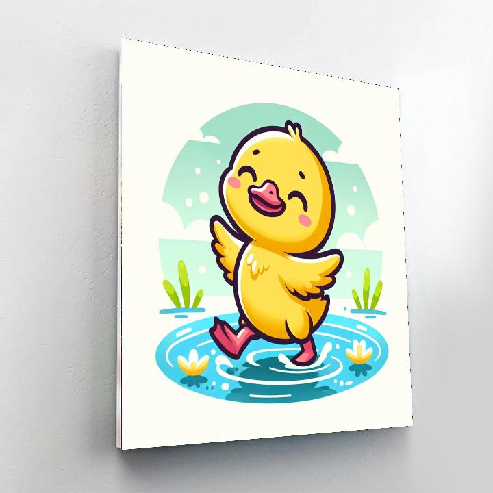 Dancing Duckling DIY Paint By Numbers