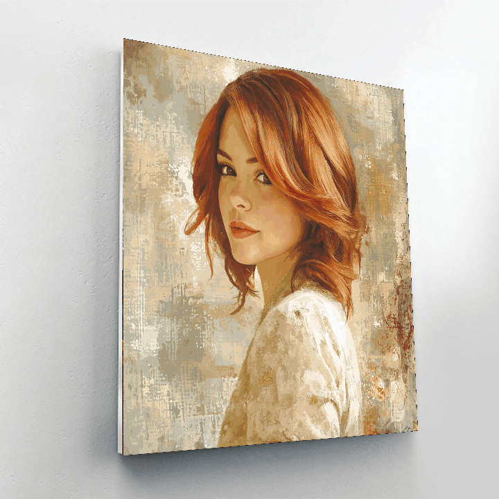 Emma Stone: Dancing Through Life’s Stage With Grace Paint By Numbers