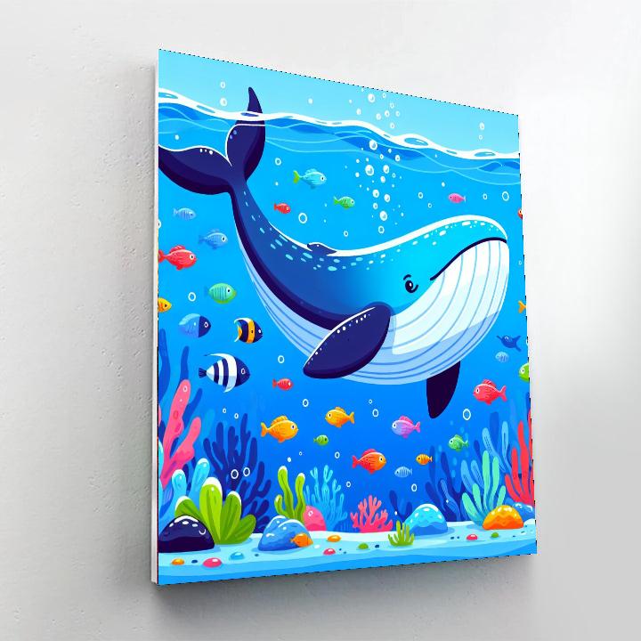 Mighty Whale DIY Paint By Numbers