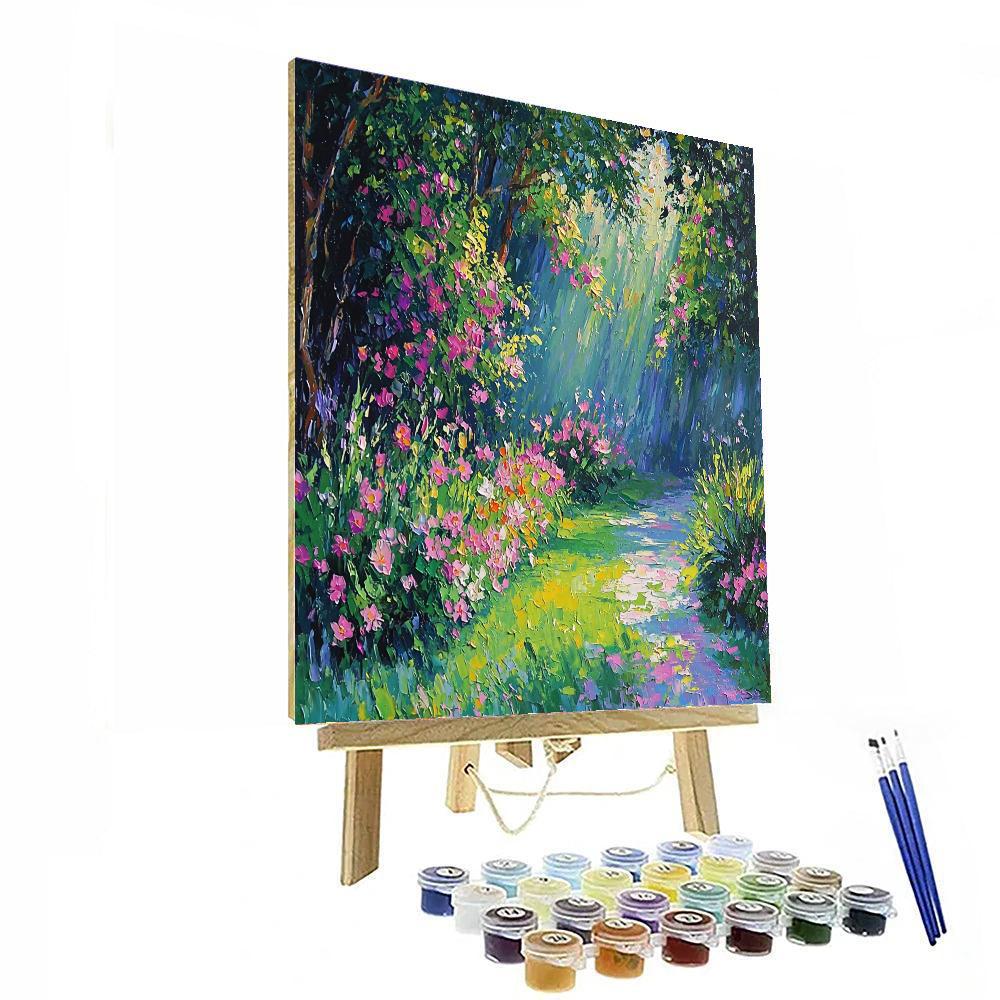 Claude Monet Inspired Botanical Reverie  Paint By Number