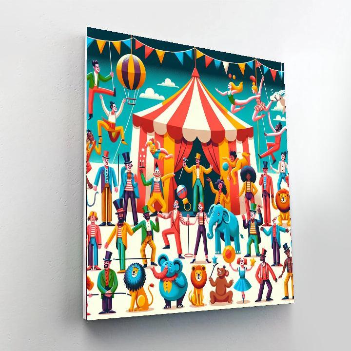 Circus Spectacle Extravaganza Painting By Numbers Kit