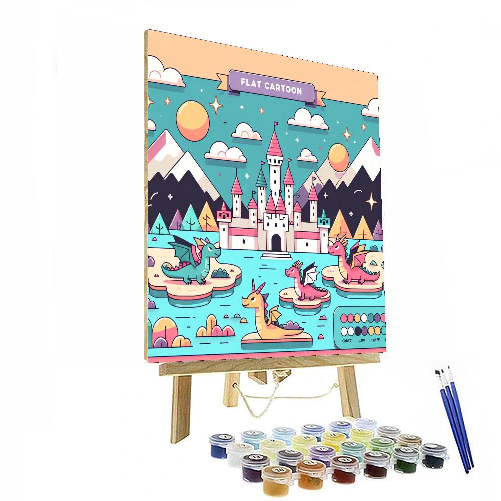 Dreamy Dragon Kingdom DIY Paint By Numbers