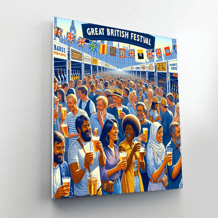 The Great British Beer Festival - United Kingdom Paint By Color