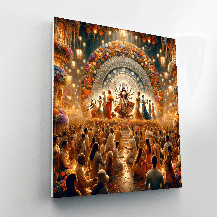 Durga Puja - Kolkata Painting By Numbers Kit