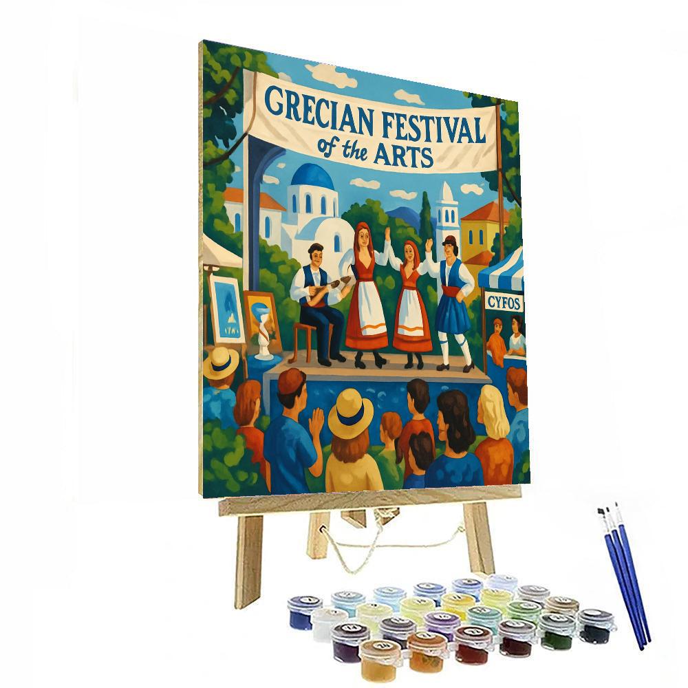 Grecian Festival Of The Arts DIY Paint By Numbers