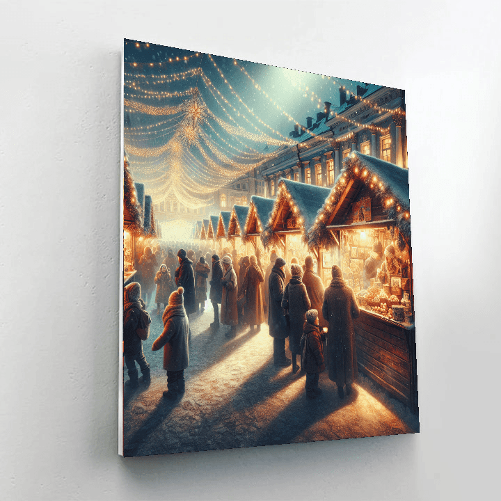 Helsinki Christmas Market DIY Paint By Numbers