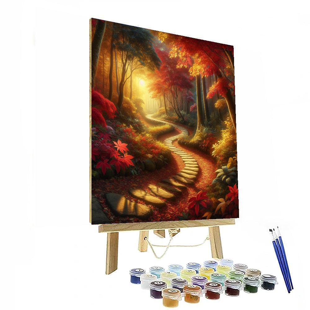 Enchanted Autumn Path Paint By Numbers Kits