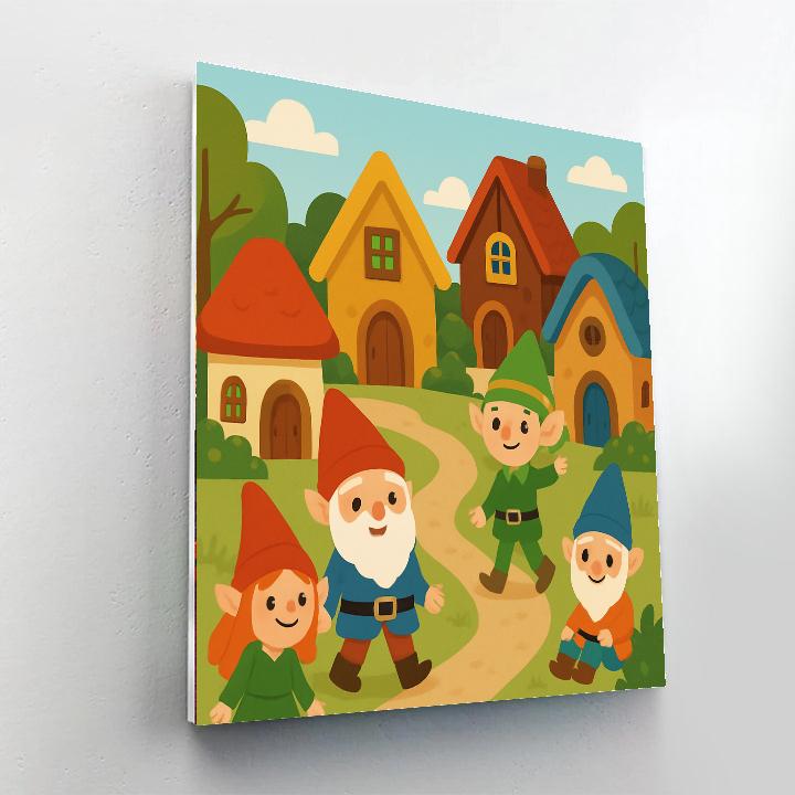 Fairy Tale Village Adventure Paint By Numbers Art