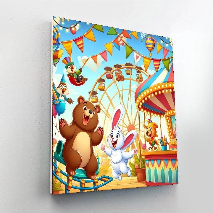 Colorful Carnival Of Animals Paint By Numbers Art