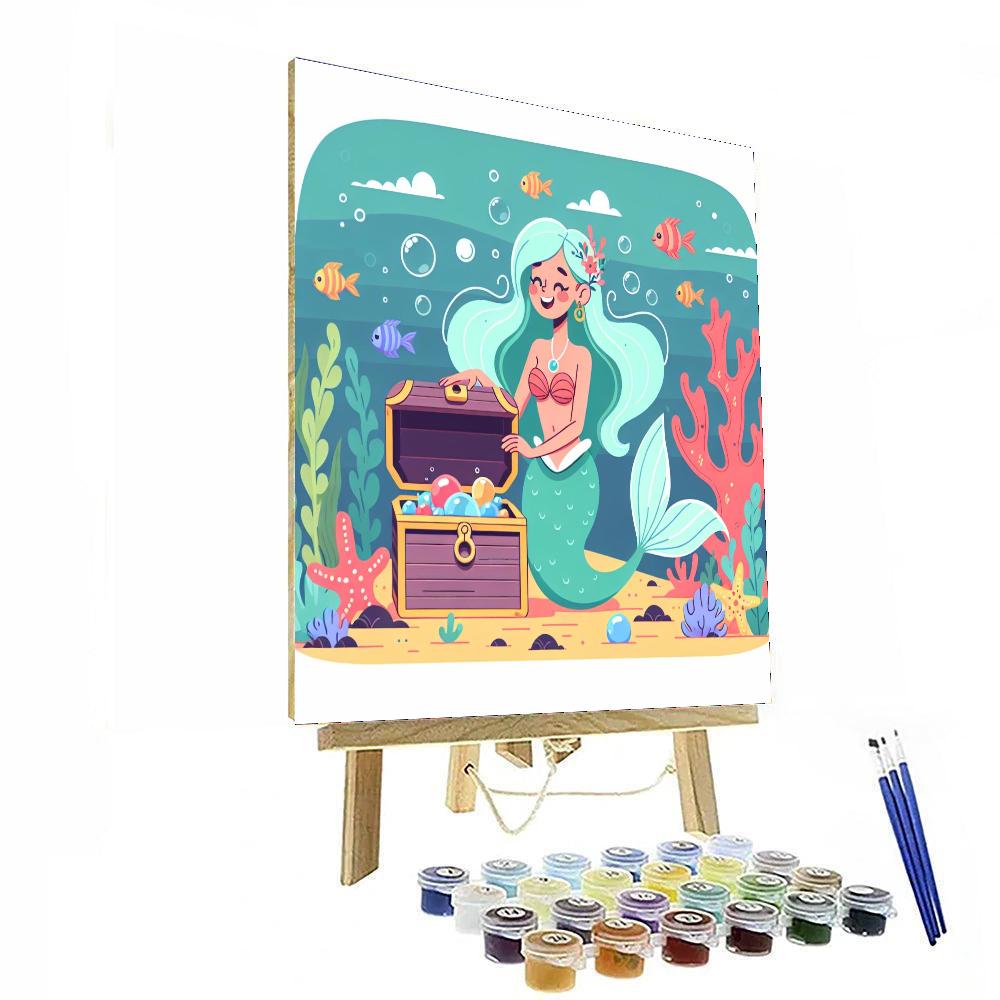 Sparkling Mermaid's Treasure Paint By Color
