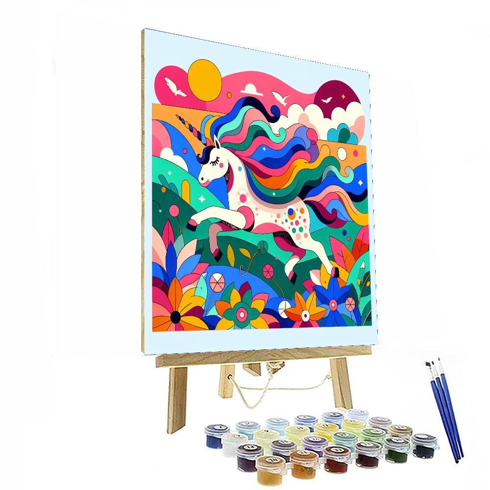 Mystic Unicorn Valley Paint By Numbers