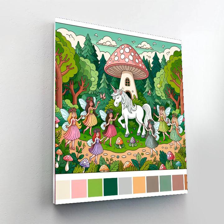 Fantasy Fae Celebration DIY Paint By Numbers