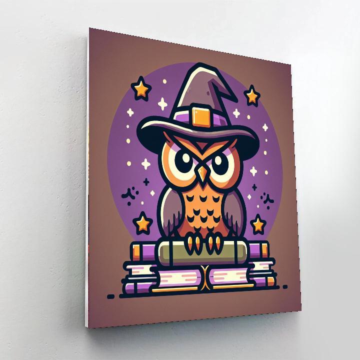 Wise Wizarding Owl Paint By Color