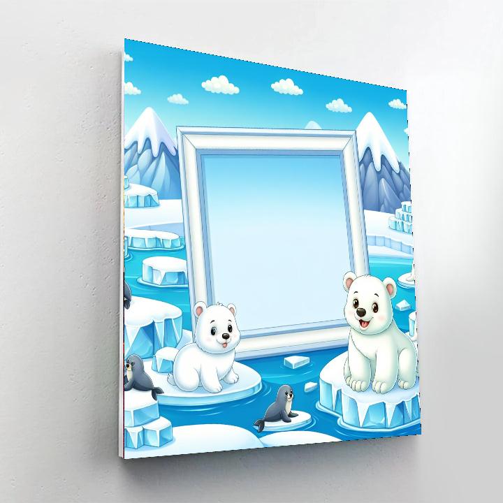 Artic Adventure Party Painting Number Kit
